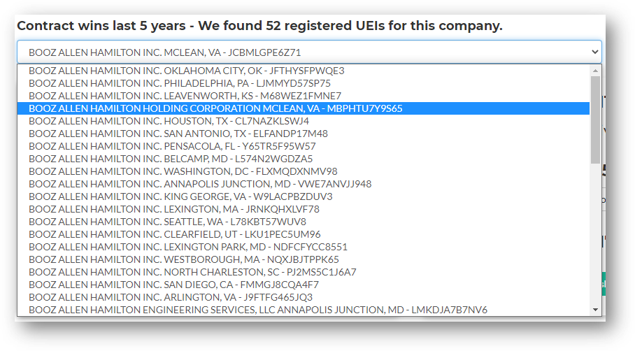See every other company or entity a company is a part of. This will help identify every company's other departments or subsidiaries in a single view.